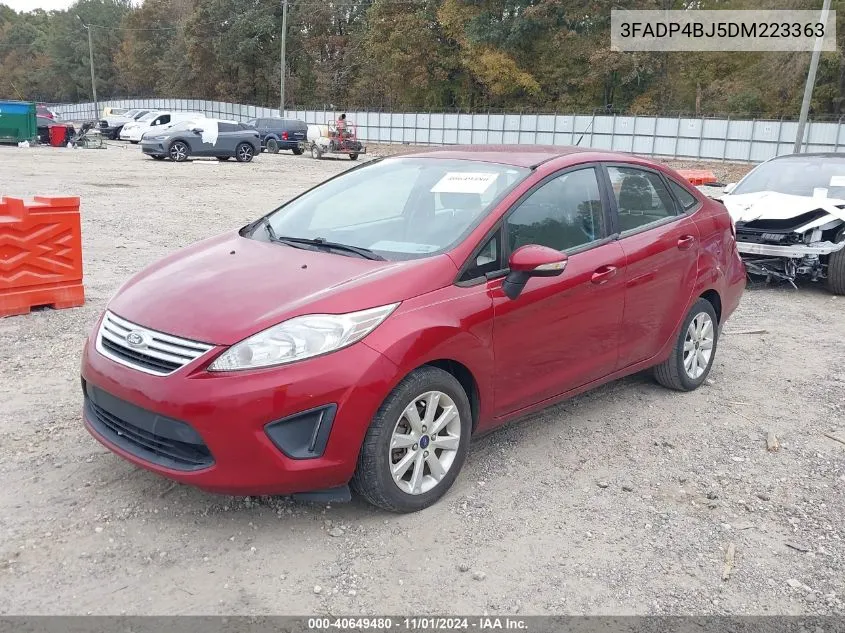 2013 Ford Fiesta Se VIN: 3FADP4BJ5DM223363 Lot: 40649480