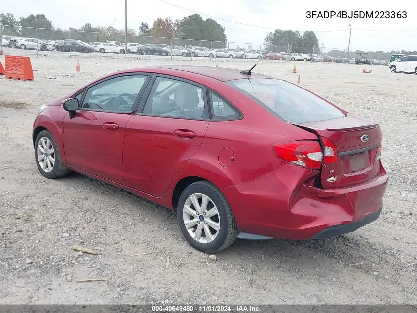 2013 Ford Fiesta Se VIN: 3FADP4BJ5DM223363 Lot: 40649480