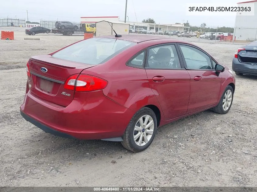 2013 Ford Fiesta Se VIN: 3FADP4BJ5DM223363 Lot: 40649480