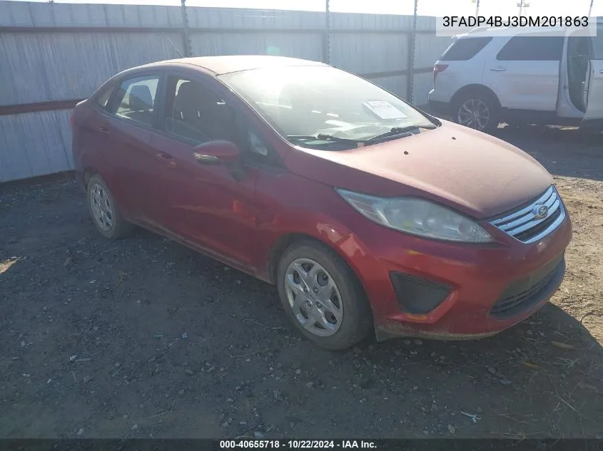 2013 Ford Fiesta Se VIN: 3FADP4BJ3DM201863 Lot: 40655718