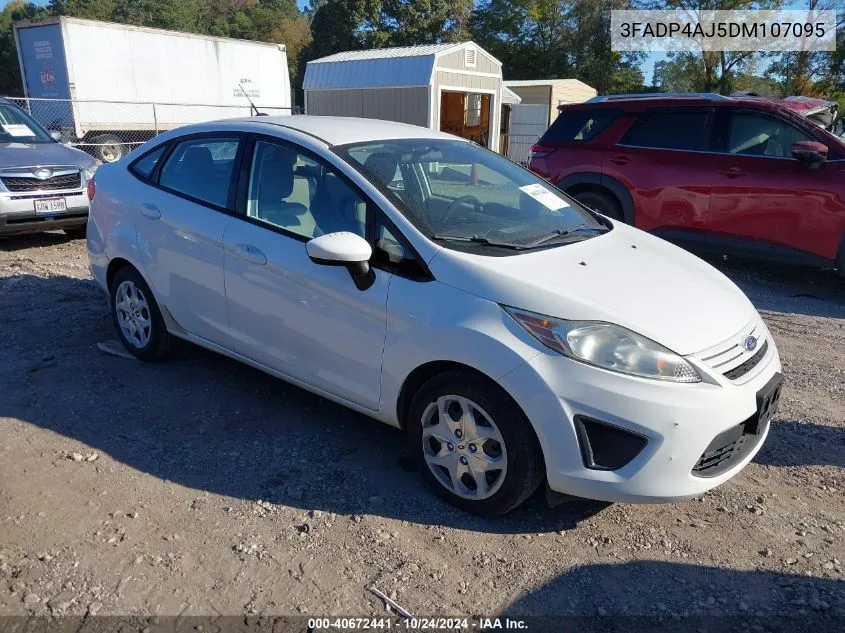 2013 Ford Fiesta S VIN: 3FADP4AJ5DM107095 Lot: 40672441