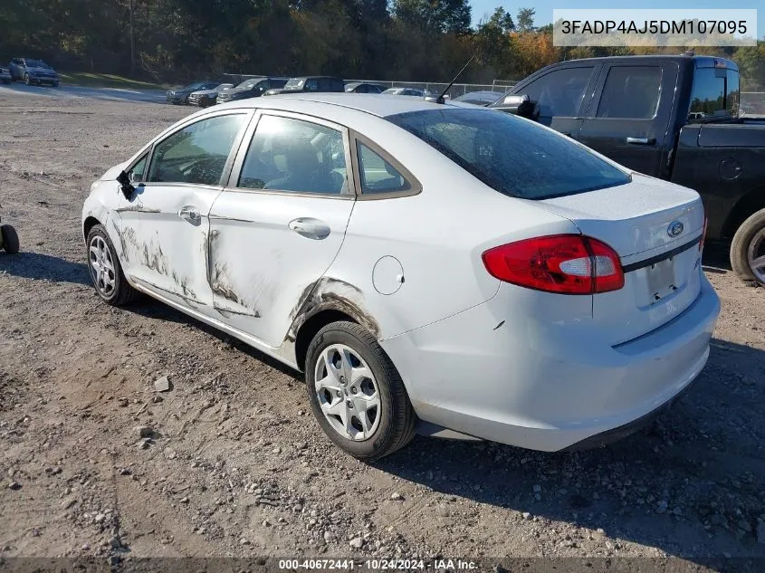 2013 Ford Fiesta S VIN: 3FADP4AJ5DM107095 Lot: 40672441