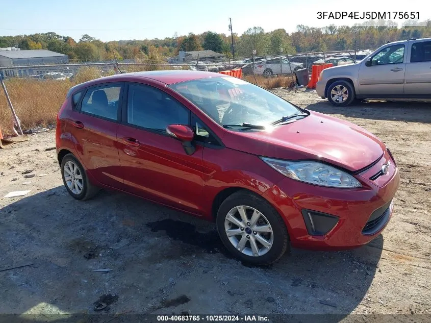 2013 Ford Fiesta Se VIN: 3FADP4EJ5DM175651 Lot: 40683765