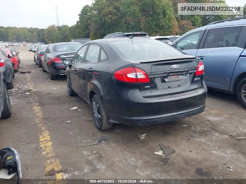 2013 Ford Fiesta Se VIN: 3FADP4BJ5DM220298 Lot: 40702953