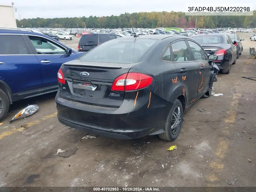 2013 Ford Fiesta Se VIN: 3FADP4BJ5DM220298 Lot: 40702953