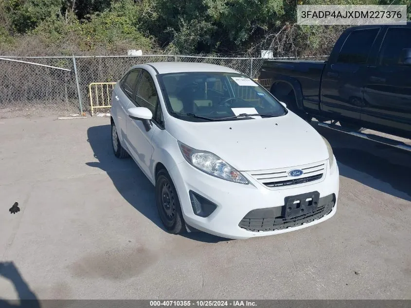 2013 Ford Fiesta S VIN: 3FADP4AJXDM227376 Lot: 40710355