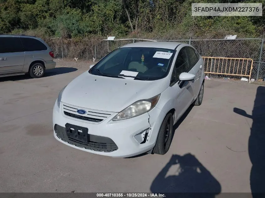 2013 Ford Fiesta S VIN: 3FADP4AJXDM227376 Lot: 40710355