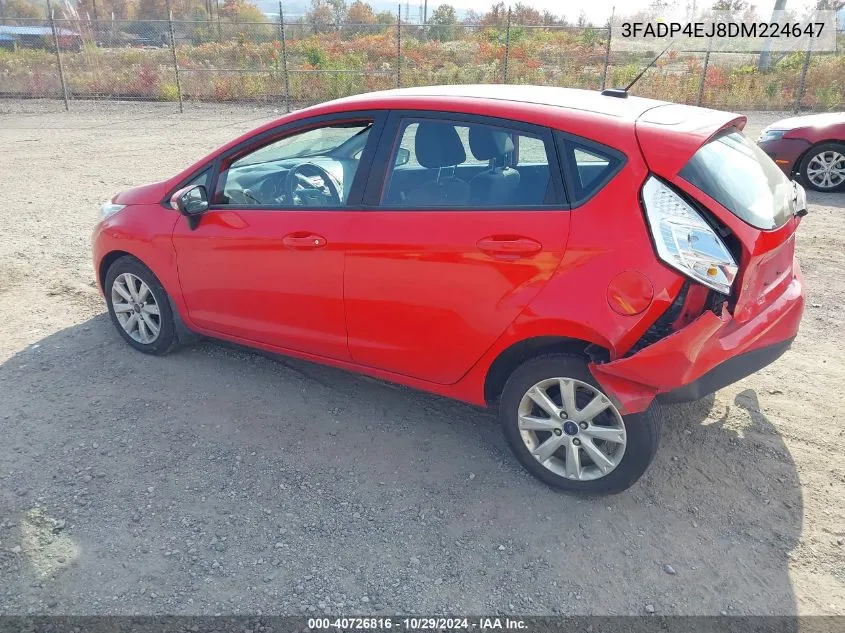 2013 Ford Fiesta Se VIN: 3FADP4EJ8DM224647 Lot: 40726816