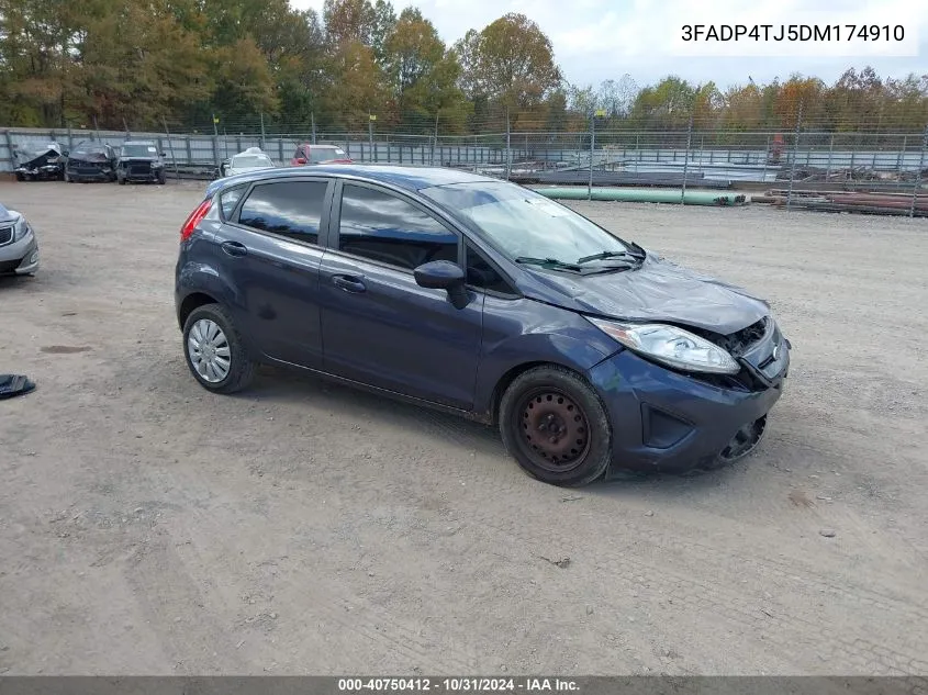 2013 Ford Fiesta S VIN: 3FADP4TJ5DM174910 Lot: 40750412