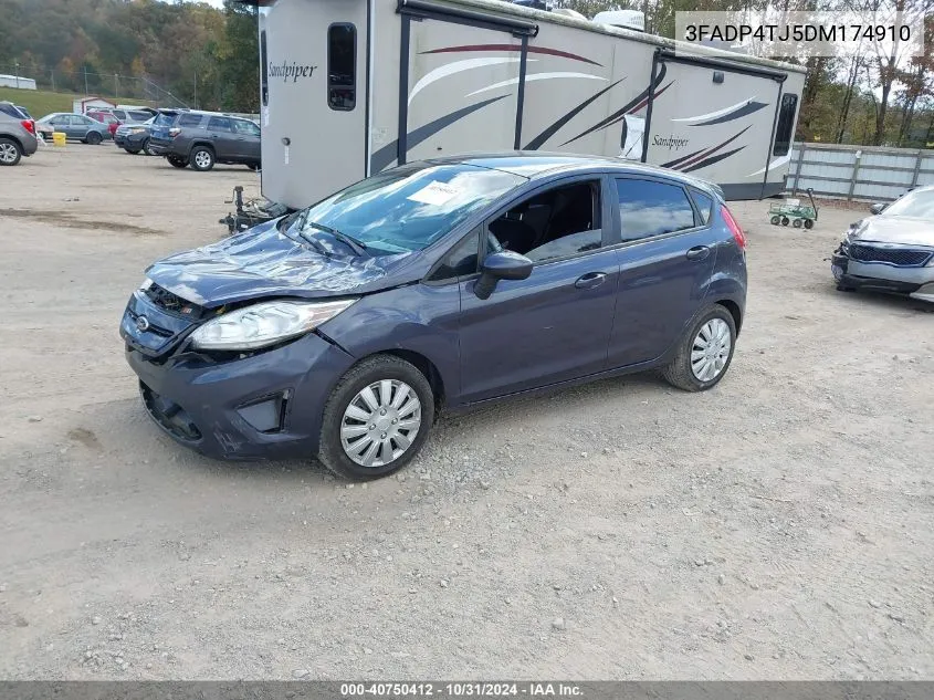 2013 Ford Fiesta S VIN: 3FADP4TJ5DM174910 Lot: 40750412