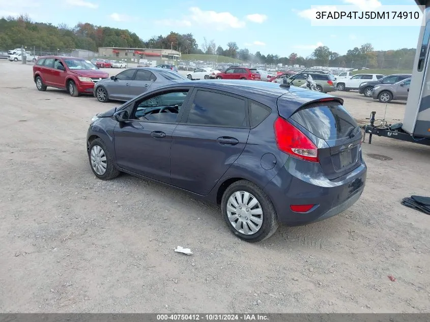 2013 Ford Fiesta S VIN: 3FADP4TJ5DM174910 Lot: 40750412