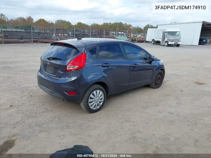 2013 Ford Fiesta S VIN: 3FADP4TJ5DM174910 Lot: 40750412