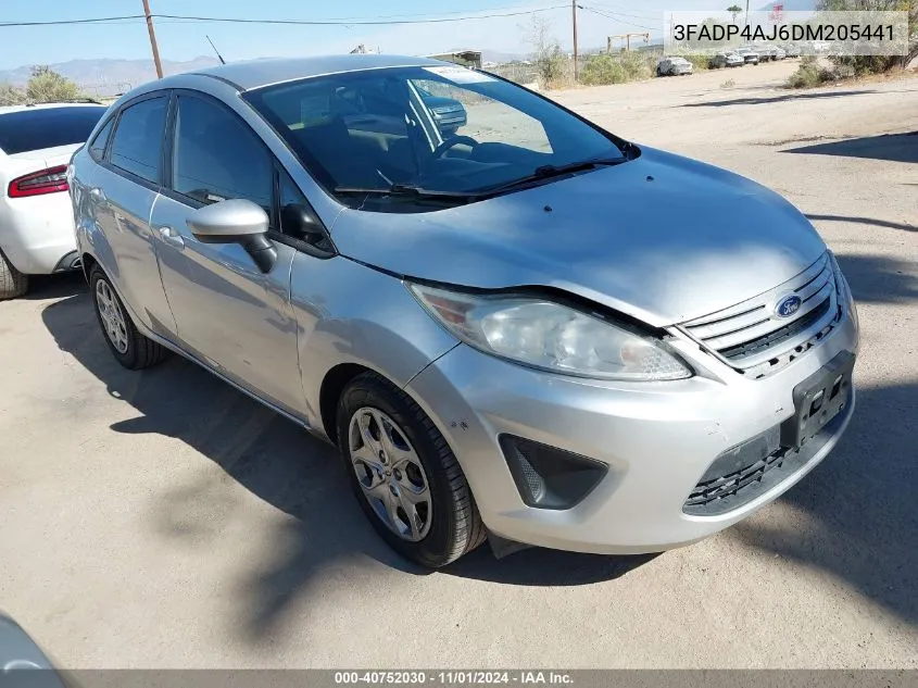 2013 Ford Fiesta S VIN: 3FADP4AJ6DM205441 Lot: 40752030