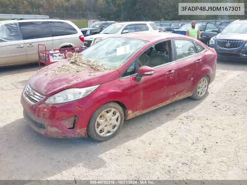 2013 Ford Fiesta Se VIN: 3FADP4BJ9DM167301 Lot: 40752218