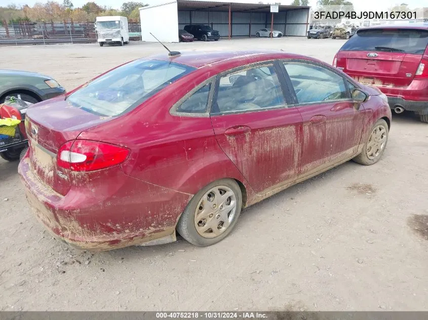 2013 Ford Fiesta Se VIN: 3FADP4BJ9DM167301 Lot: 40752218