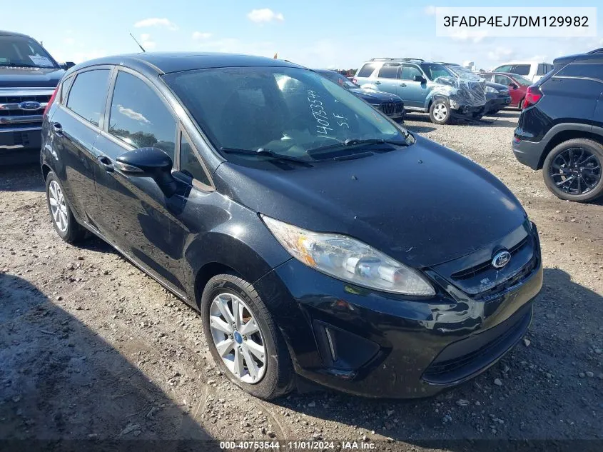 2013 Ford Fiesta Se VIN: 3FADP4EJ7DM129982 Lot: 40753544