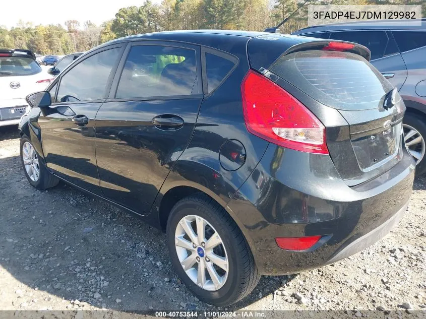 2013 Ford Fiesta Se VIN: 3FADP4EJ7DM129982 Lot: 40753544