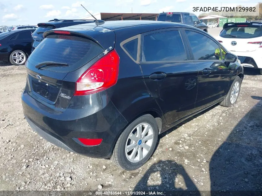 2013 Ford Fiesta Se VIN: 3FADP4EJ7DM129982 Lot: 40753544