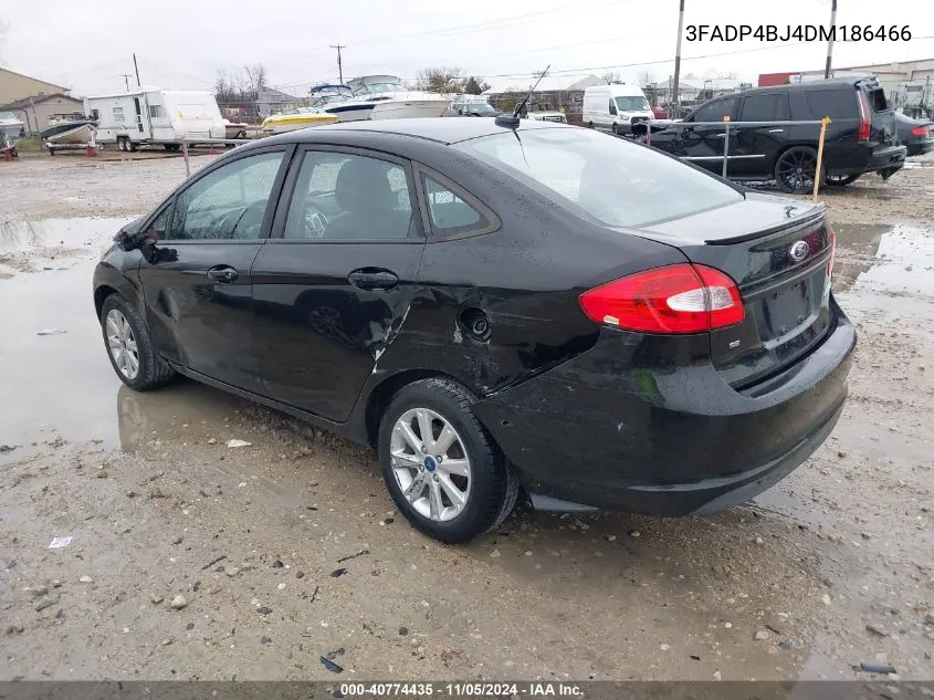 2013 Ford Fiesta Se VIN: 3FADP4BJ4DM186466 Lot: 40774435