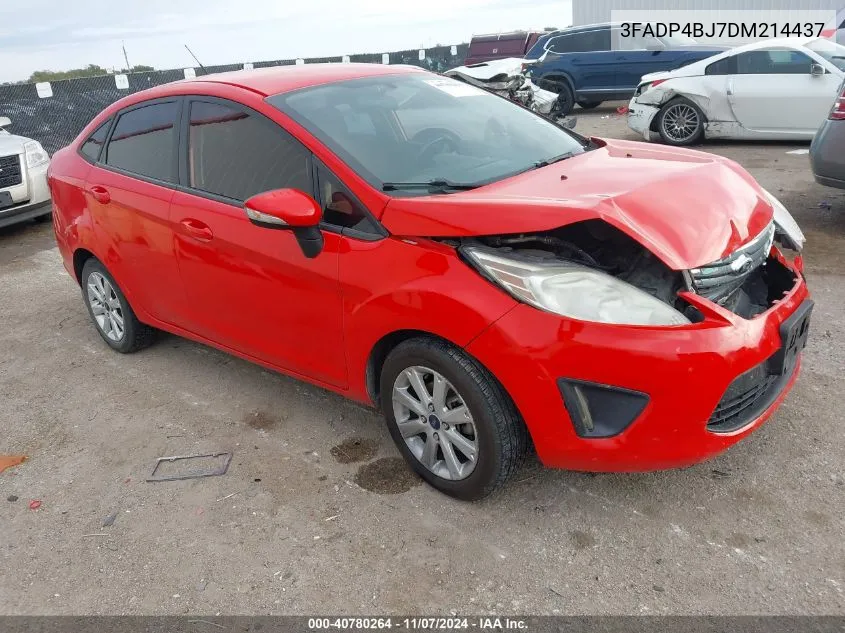 2013 Ford Fiesta Se VIN: 3FADP4BJ7DM214437 Lot: 40780264