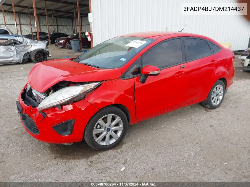 2013 Ford Fiesta Se VIN: 3FADP4BJ7DM214437 Lot: 40780264