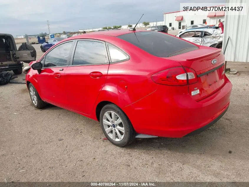 2013 Ford Fiesta Se VIN: 3FADP4BJ7DM214437 Lot: 40780264