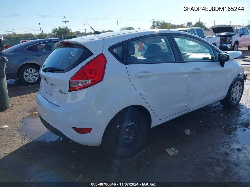 2013 Ford Fiesta Se VIN: 3FADP4EJ8DM165244 Lot: 40786646