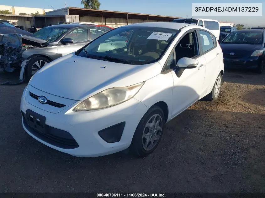 2013 Ford Fiesta Se VIN: 3FADP4EJ4DM137229 Lot: 40796111