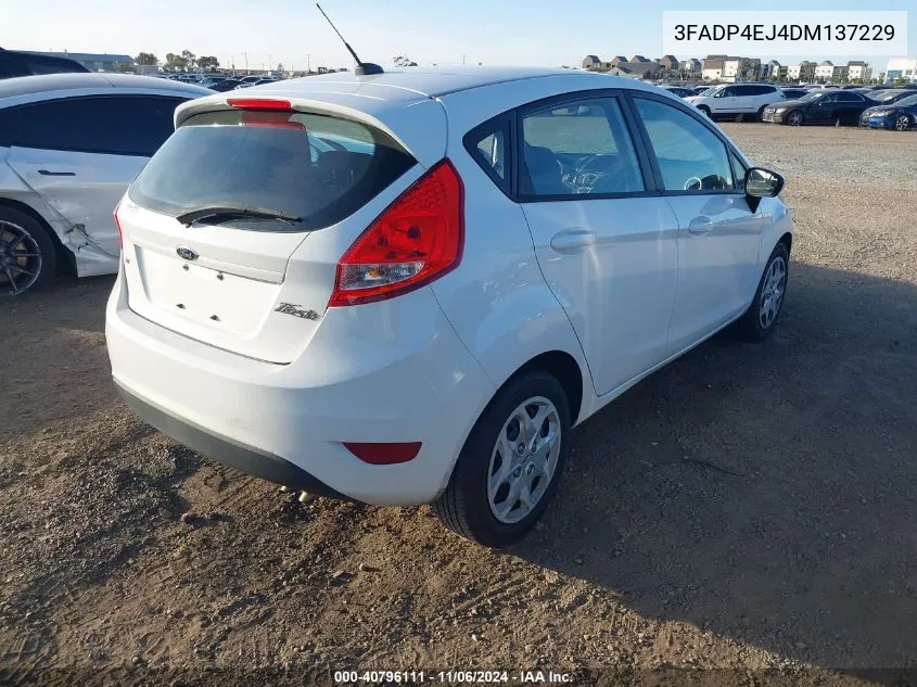 2013 Ford Fiesta Se VIN: 3FADP4EJ4DM137229 Lot: 40796111