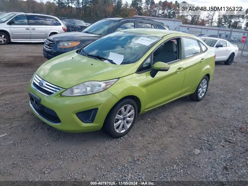 2013 Ford Fiesta Se VIN: 3FADP4BJ5DM136322 Lot: 40797025