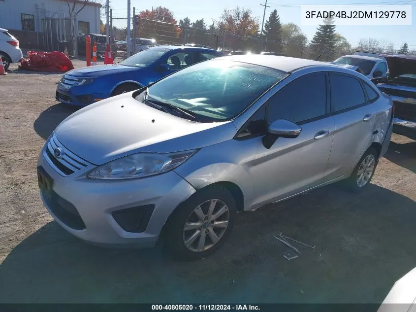 2013 Ford Fiesta Se VIN: 3FADP4BJ2DM129778 Lot: 40805020