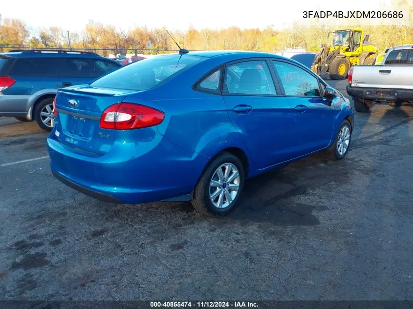 2013 Ford Fiesta Se VIN: 3FADP4BJXDM206686 Lot: 40855474