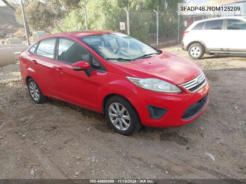 2013 Ford Fiesta Se VIN: 3FADP4BJ9DM125209 Lot: 40880086