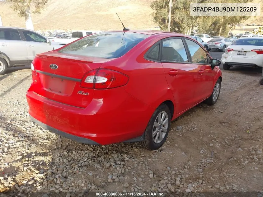 2013 Ford Fiesta Se VIN: 3FADP4BJ9DM125209 Lot: 40880086