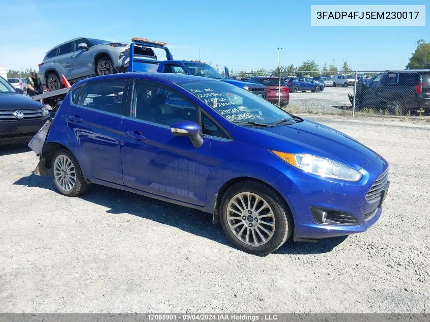 3FADP4FJ5EM230017 2014 Ford Fiesta Titanium