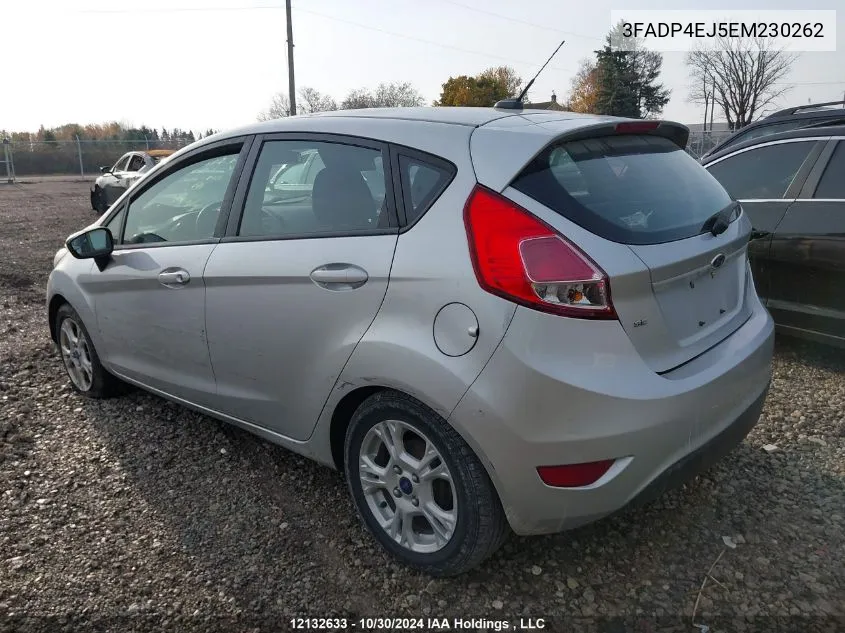 2014 Ford Fiesta Se VIN: 3FADP4EJ5EM230262 Lot: 12132633