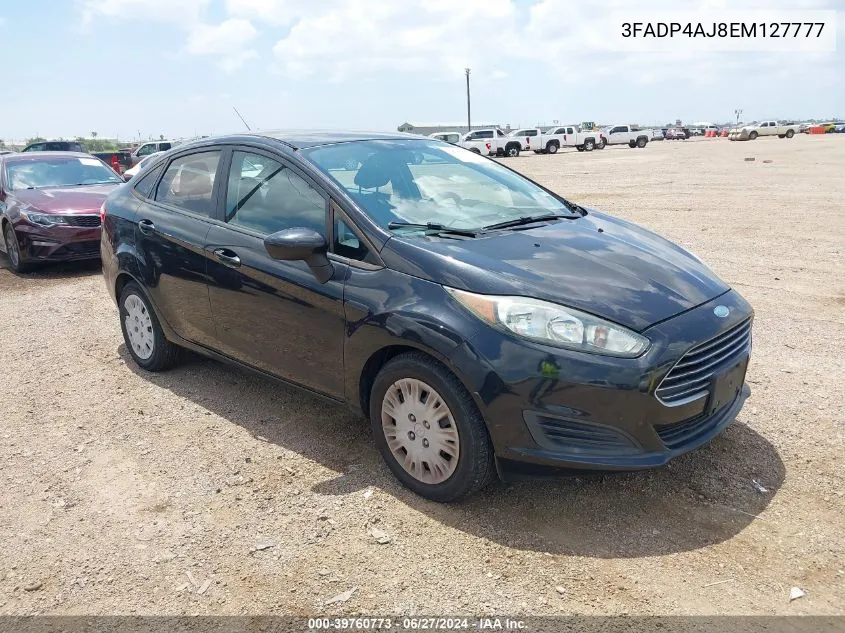 2014 Ford Fiesta S VIN: 3FADP4AJ8EM127777 Lot: 39760773