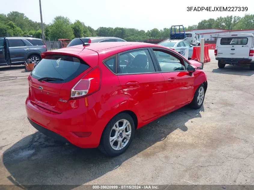 2014 Ford Fiesta Se VIN: 3FADP4EJXEM227339 Lot: 39820999