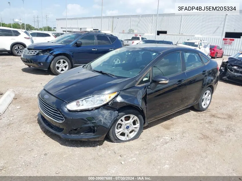 2014 Ford Fiesta Se VIN: 3FADP4BJ5EM205334 Lot: 39987685