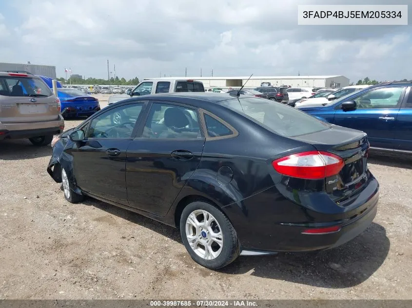 2014 Ford Fiesta Se VIN: 3FADP4BJ5EM205334 Lot: 39987685