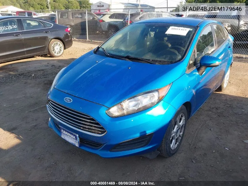 2014 Ford Fiesta Se VIN: 3FADP4BJ2EM179646 Lot: 40051469