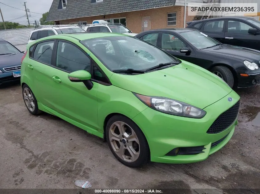 2014 Ford Fiesta St VIN: 3FADP4GX8EM236395 Lot: 40098090