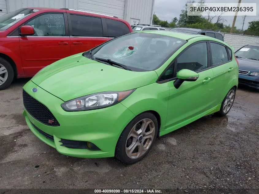 2014 Ford Fiesta St VIN: 3FADP4GX8EM236395 Lot: 40098090