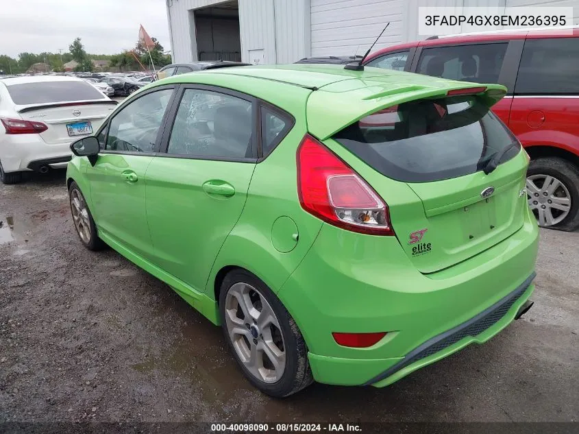 2014 Ford Fiesta St VIN: 3FADP4GX8EM236395 Lot: 40098090