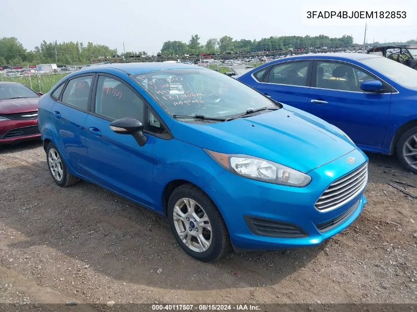 3FADP4BJ0EM182853 2014 Ford Fiesta Se