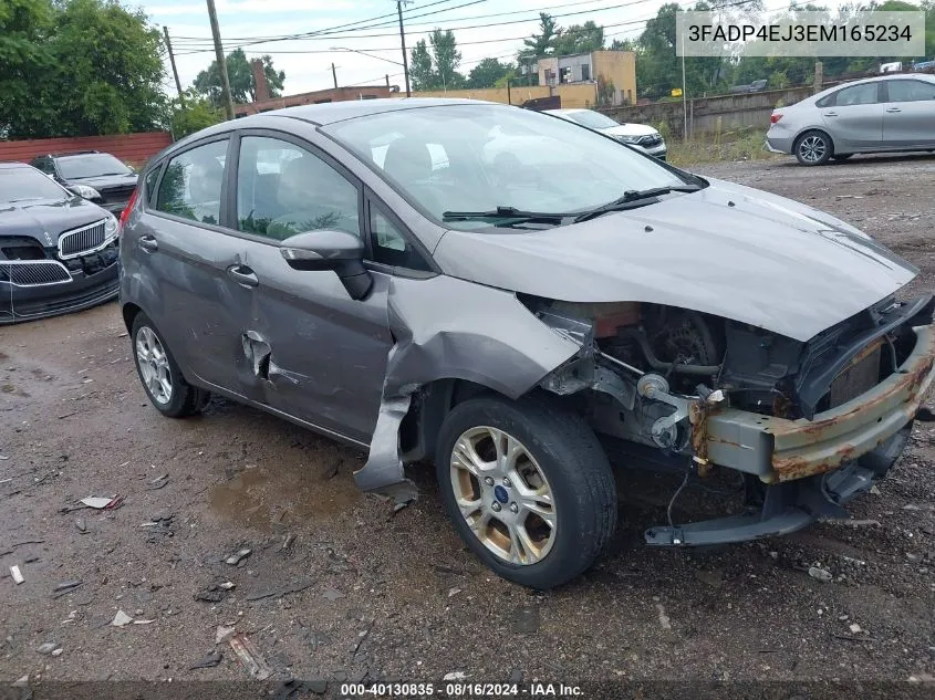 2014 Ford Fiesta Se VIN: 3FADP4EJ3EM165234 Lot: 40130835