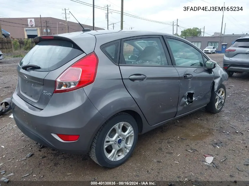 2014 Ford Fiesta Se VIN: 3FADP4EJ3EM165234 Lot: 40130835