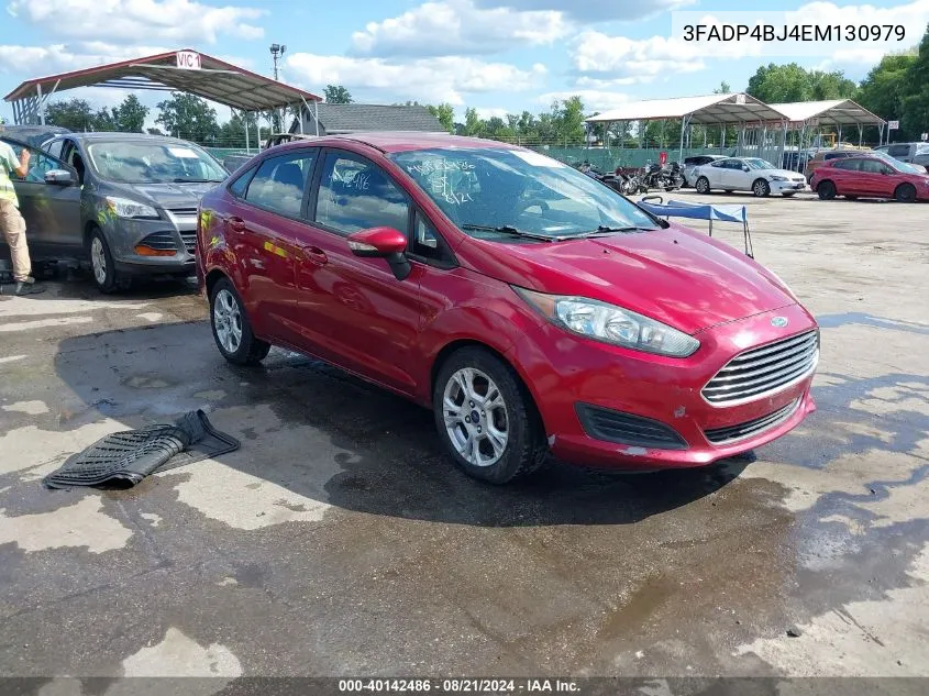 2014 Ford Fiesta Se VIN: 3FADP4BJ4EM130979 Lot: 40142486