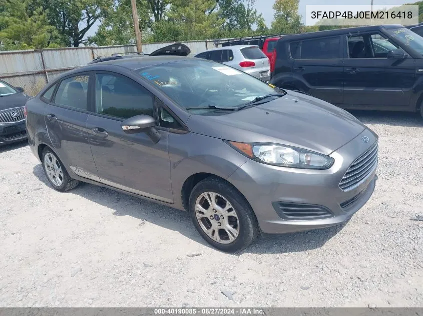 3FADP4BJ0EM216418 2014 Ford Fiesta Se