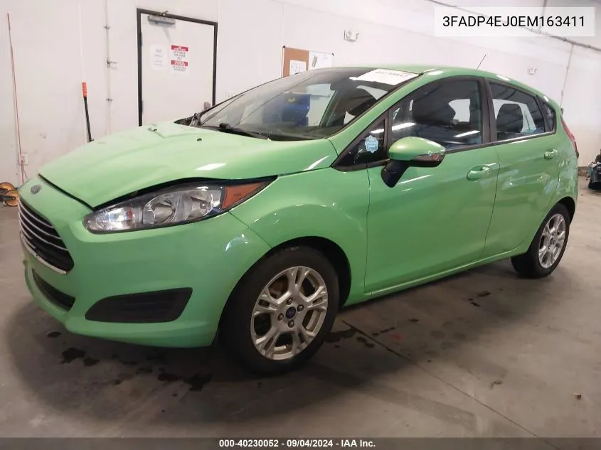 2014 Ford Fiesta Se VIN: 3FADP4EJ0EM163411 Lot: 40230052